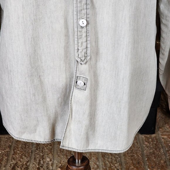 Cremieux Premium Denim Long Sleeve Button Front Shirt Size XL Tan - Picture 6 of 9
